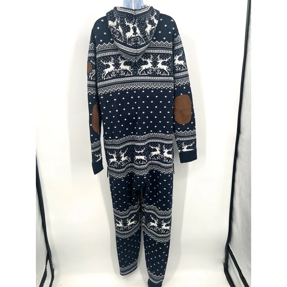 One Piece Norwegian‎ Holidays Are Coming Fair Isle Jumpsuit Onesie Nordic Skiing - Picture 6 of 13